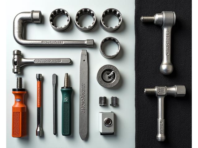 Selection of individual repair tools neatly laid out ready for custom kit building.